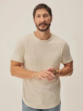 Buck Mason Kids Cream Short Sleeve Crew Tee